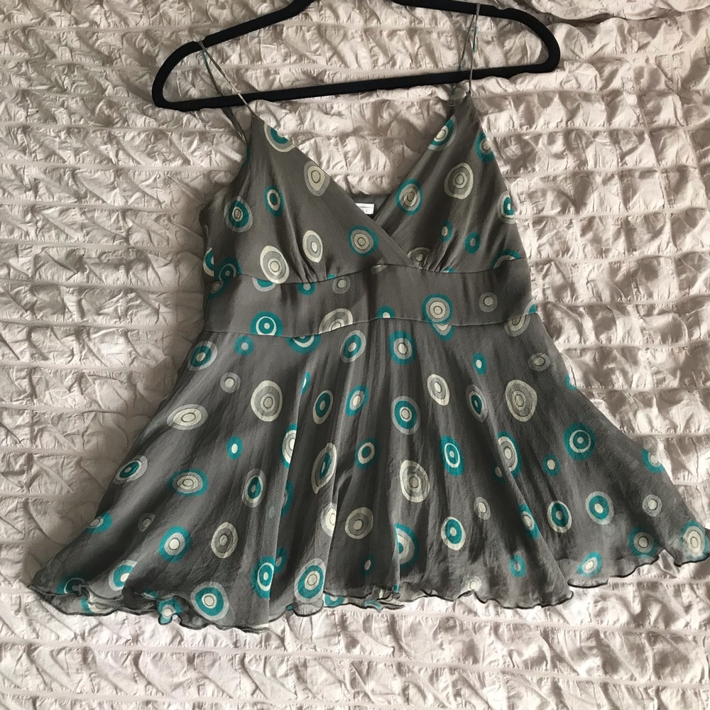 Silk spaghetti strap top - Picture 2 of 8